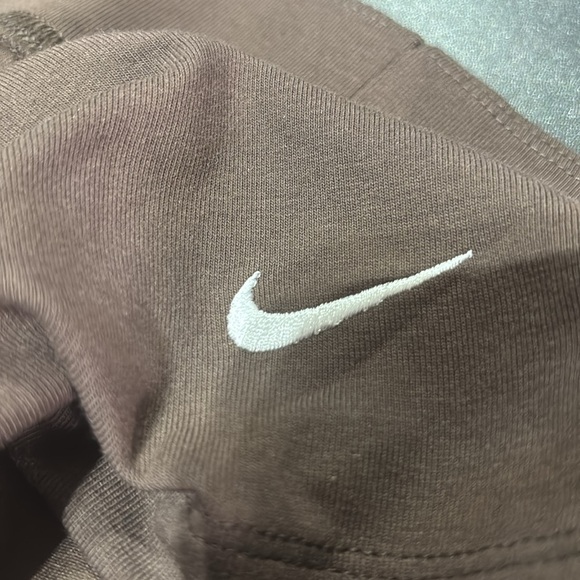 Nike Tight Fit Mid Rise short length stretch shorts, embroidered logo, 8” inseam - Picture 4 of 6